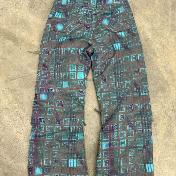 DC ACE K Snowboarding Pants Girls Size Medium Teal Purple AOP - Picture 12 of 16